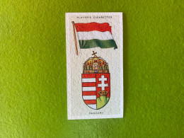 Player's Cigarettes Card National Flags And Arms - Hungary - Otros & Sin Clasificación