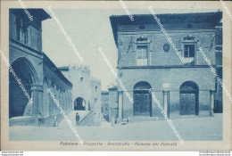 Bt381 Cartolina Fabriano Piazzetta Brefotrofio Palazzo Del Podesta' Ancona - Ancona