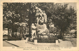 74 - THONON LES BAINS -  LE MONUMENT AUX MORTS ET L'AVENUE DES ALLOBROGES - Thonon-les-Bains