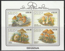 GHANA - BLOC N°158 ** (1990) Champignons - Ghana (1957-...)