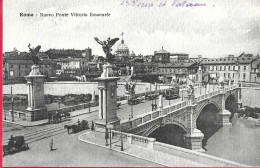 ROMA - PONTE VITTORIO EMANUELE - ANIMATA - FORMATO PICCOLO - EDIZ. STA - SCRITTA AL RETRO - Pontes