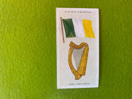 Player's Cigarettes Card National Flags And Arms - Ireland - Altri & Non Classificati