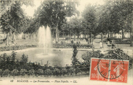 42 - ROANNE - LES PROMENDES - PLACE POPULLE - Roanne