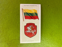 Player's Cigarettes Card National Flags And Arms - Lithuania - Andere & Zonder Classificatie