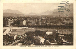 38 - GRENOBLE -  PERSPECTIVE SUR LA VILLE- VUE PRISE DU JARDIN DES DAUPHINS - Grenoble