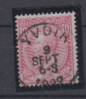 BELGIË - OBP - 1884/91 - Nr 46 T0 (YVOIR) - Coba + 4.00 € - 1884-1891 Léopold II