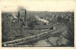   CHARLEROI - LES FOSSES SACRE MADAME ET SAINTE BARBE ET PANORAMA DE LA VILLE HAUTE - Charleroi