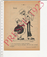 Publicité 1923 Bournelle Comptoir Parisien Troyes Davy Bar/Seine Humour Dessin Viardot Grèves Travail Boulot Homme Gros - Non Classés