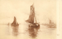 BATEAU - SUR LA MEUSE - UNE ECLAIRCIE  - Sailing Vessels