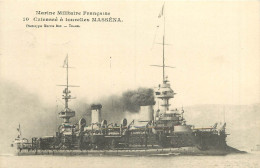 MARINE MILITAIRE FRANCAISE - 10 - CUIRASSE A TOURELLES MASSENA - Warships