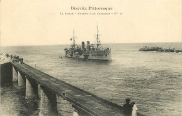 BIARRITZ PITTORESQUE - LA BARRE - ENTREE D'UN CROISEUR N°96 - Guerra