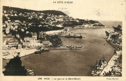 06 - NICE -  LE PORT ET LE MONT BORON - Schiffahrt - Hafen