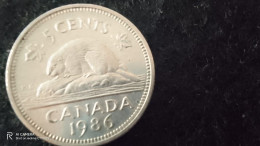 KANADA-1986     FİVE  CENT    XF- - Canada