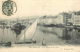 83 - TOULON -  VUE GENERALE DU QUAI - Toulon