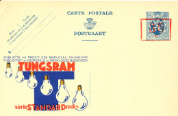 BELGIUM PPS SBEP 3 35C/50C "132" TUNGSRAM UNUSED - Werbepostkarten