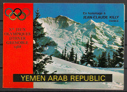 YEMEN - 1968 - N°Mi. 708A - Olympics / Killy / Timbre En Or Dans Carnet De Présentatio - Neuf Luxe ** / MNH / Postfrisch - Jemen