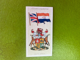 Player's Cigarettes Card National Flags And Arms - South Africa - Other & Unclassified