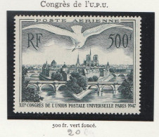 France Poste Aerienne N° 20 ** Congres UPU Paris - 1927-1959 Nuevos