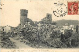 42 - SAINT ETIENNE - RUINES DU CHATEAU DE LA ROCHETAILLEE - Rochetaillee