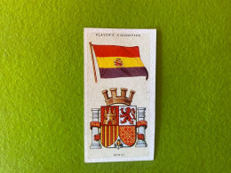 Player's Cigarettes Card National Flags And Arms -  Spain - Other & Unclassified