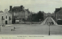 28 - LA LOUPE - PLACE ET AVENUE DE LA GARE - La Loupe