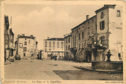 63 - PLAUZAT - LA PLACE ET LA GRANDE RUE - Otros & Sin Clasificación