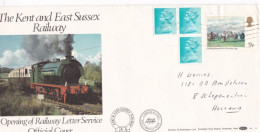 GB Engeland  1973 The Kent And East Sussex Railway Opening Of Railway Letter Service - Eisenbahnen