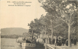 73 - AIX LES BAINS - LE GRAND PORT - ARRIVEE DU BATEAU A VAPEUR - Aix Les Bains