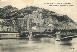 38 - GRENOBLE -  PONT DE L'ESPLANADE LES FORTS ET LA MANUTENTION MILITAIRE - Grenoble