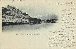 38 - GRENOBLE -  FORT RABOT ET LA CHAINE DES ALPES - Grenoble