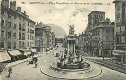 38 - GRENOBLE -  PLACE NOTRE DAME - MONUMENT DU CENTENAIRE - Grenoble