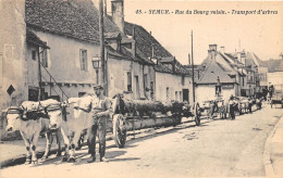 21-SEMUR- RUE DU BOURG VOISIN- TRANSPORT D'ARBRES - Semur