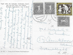 Postzegels > Europa > Duitsland > West-Duitsland > 1955-1959 > Kaart Met No. 281 En 3x 285 (17166) - Storia Postale