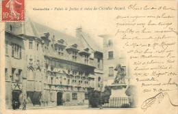 38 - GRENOBLE -  PALAIS DE JUSTICE ET STATUE DU CHEVALIER BAYARD - Grenoble