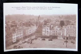 Cp, 14, Lisieux, Place Thiers, Vue Prise De La Tour De La Cathédrale, Vierge, Ed. La Cigogne - Lisieux