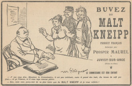 Buvez Du MALT KNEIPP - Illustrazione - Pubblicità D'epoca - 1915 Old Ad - Werbung