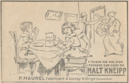 Buvez Du MALT KNEIPP - Illustrazione - Pubblicità D'epoca - 1915 Old Ad - Advertising