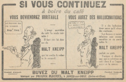 Buvez Du MALT KNEIPP - Illustrazione - Pubblicità D'epoca - 1915 Old Ad - Advertising