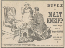 Buvez Du MALT KNEIPP - Illustrazione - Pubblicità D'epoca - 1918 Old Ad - Advertising