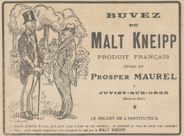 Buvez Du MALT KNEIPP - Illustrazione - Pubblicità D'epoca - 1918 Old Ad - Werbung