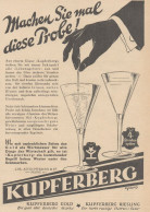 KUPFERBERG Riesling - Pubblicità D'epoca - 1929 Old Advertising - Werbung