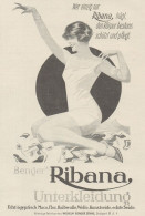 Bengers's RIBANA Unterkleidung - Pubblicità D'epoca - 1929 Old Advertising - Werbung