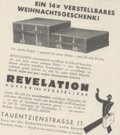 REVELATION Koffer Verstellbar - Pubblicità D'epoca - 1929 Old Advertising - Werbung