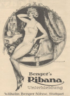 Benger's RIBANA Unterkleidung - Pubblicità D'epoca - 1925 Old Advertising - Werbung