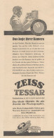 ZEISS Tessar - Pubblicità D'epoca - 1925 Old Advertising - Advertising