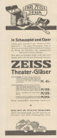 ZEISS Theater Glaser - Pubblicità D'epoca - 1925 Old Advertising - Advertising