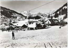 74. Gf. LES CONTAMINES-MONTJOIE. Le Téleski Des Loyers Et La Station. 2114 - Les Contamines-Montjoie