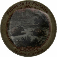 France, Jeton, Fables De La Fontaine, Le Lièvre & La Tortue, Nickel, TTB - Sonstige & Ohne Zuordnung
