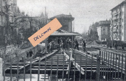 Les Tramways Lausannois - Montage D'une Aiguille à Crémaillère à MONTREUX En 1958 - Reproduction - Montreux