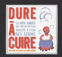 Etiquette De Bière Ambrée  6 X 6 Cm -  Dure à Cuire    - Brasserie Du Forest à Chateaufort (04) - Cerveza